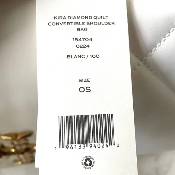 New Tory Burch Kira Diamond Quilt Large Convertible Shoulder Bag - Picture 12 of 12